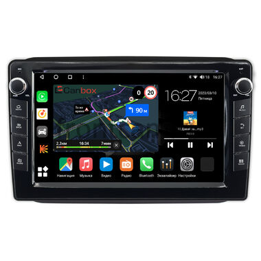 Skoda Fabia 2 2007-2014 (черная) Canbox M-Line 7825-1089 на Android 10 (4G-SIM, 2/32, DSP, QLed) С крутилками