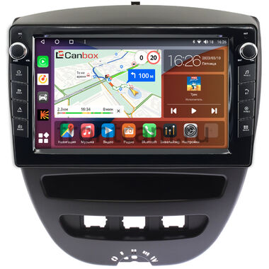 Toyota Aygo (2005-2014) Canbox H-Line 7826-10-1152 на Android 10 (4G-SIM, 4/32, DSP, QLed) С крутилками