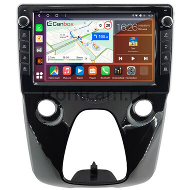 Toyota Aygo 2 (2014-2024) Canbox H-Line 7826-10-1458 на Android 10 (4G-SIM, 4/32, DSP, QLed) С крутилками