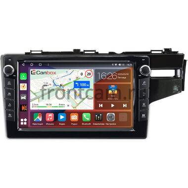 Honda Fit 3 (2013-2020) (глянцевая, правый руль) Canbox H-Line 7826-10-508 на Android 10 (4G-SIM, 4/32, DSP, QLed) С крутилками