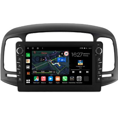 Hyundai Verna 2005-2010 (черная) Canbox M-Line 7831-9-1411 Android 10 (4G-SIM, 2/32, DSP, IPS) С крутилками