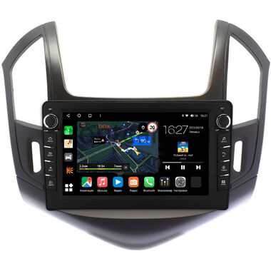 Chevrolet Cruze (2012-2016) (черная, матовая) Canbox M-Line 7831-9-240 на Android 10 (4G-SIM, 2/32, DSP, IPS) С крутилками