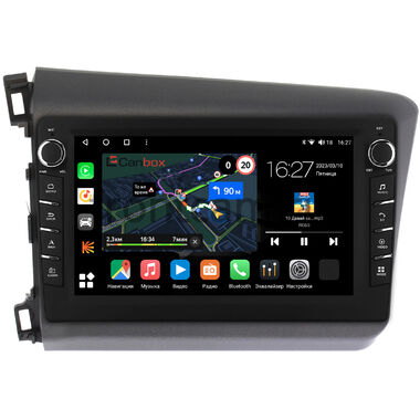 Honda Civic 9 4D 2011-2015 (левый руль, седан) Canbox M-Line 7831-9166 на Android 10 (4G-SIM, 2/32, DSP, IPS) С крутилками