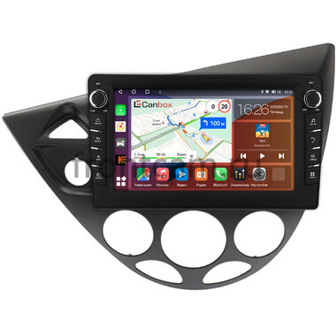 Ford Focus 1998-2005 (черная) Canbox H-Line 7832-9-1716 на Android 10 (4G-SIM, 4/32, DSP, IPS) С крутилками