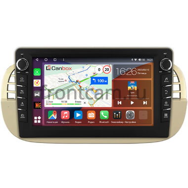 Fiat 500 2 (2007-2015) Canbox H-Line 7832-9-2805 на Android 10 (4G-SIM, 4/32, DSP, IPS) С крутилками