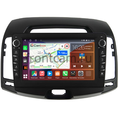 Hyundai Elantra 4 (HD) 2006-2011 (черная) Canbox H-Line 7832-9-680 Android 10 (4G-SIM, 4/32, DSP, IPS) С крутилками