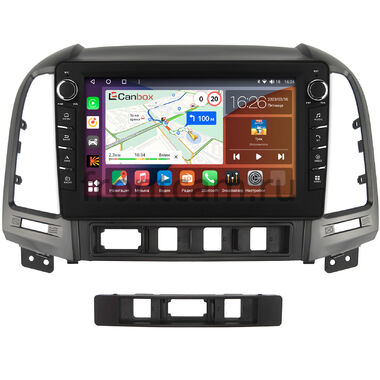 Hyundai Santa Fe 2 2005-2012 Canbox H-Line 7832-9052 на Android 10 (4G-SIM, 4/32, DSP, IPS) С крутилками