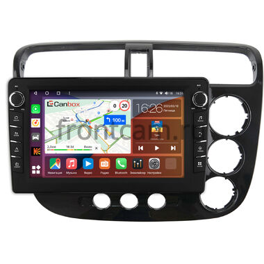 Honda Civic 7 (2000-2006) (с климат-контролем, правый руль) Canbox H-Line 7832-9206 Android 10 (4G-SIM, 4/32, DSP, IPS) С крутилками