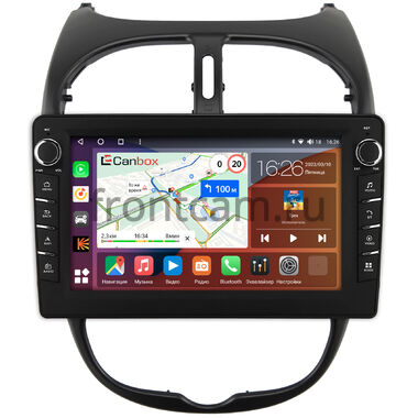 Peugeot 206 1998-2012 Canbox H-Line 7833-9117 Android 10 (4G-SIM, 4/64, DSP, IPS) С крутилками