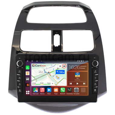 Chevrolet Spark 2009-2016, Spark 3 (M300) 2020-2024 (глянцевая) Canbox H-Line 7833-9164 Android 10 (4G-SIM, 4/64, DSP, IPS) С крутилками