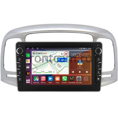 Hyundai Verna 2005-2010 Canbox H-Line 7834-9-069 на Android 10 (4G-SIM, 6/128, DSP, IPS) С крутилками