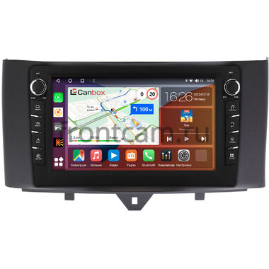 Smart Fortwo 2 (2011-2015) Canbox H-Line 7834-9251 на Android 10 (4G-SIM, 6/128, DSP, IPS) С крутилками