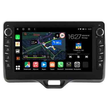 Toyota Yaris 4, Yaris Cross (2020-2024) (правый руль) Canbox M-Line 7835-10-541 на Android 10 (4G-SIM, 2/32, DSP, QLed) С крутилками