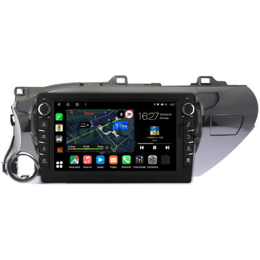 Toyota Hilux 8 2015-2024 (руль слева) Canbox M-Line 7835-1056 на Android 10 (4G-SIM, 2/32, DSP, QLed) С крутилками (для любой комплектации)