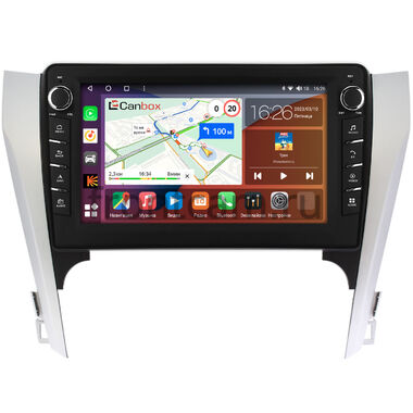 Toyota Camry XV50 2011-2014 Canbox H-Line 7836-10-169-1 на Android 10 (4G-SIM, 4/32, DSP, QLed) С крутилками (для авто с камерой, JBL)