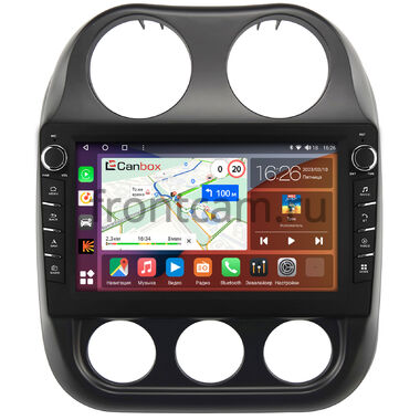 Jeep Compass, Liberty (Patriot) 2009-2016 Canbox H-Line 7836-10-810 на Android 10 (4G-SIM, 4/32, DSP, QLed) С крутилками