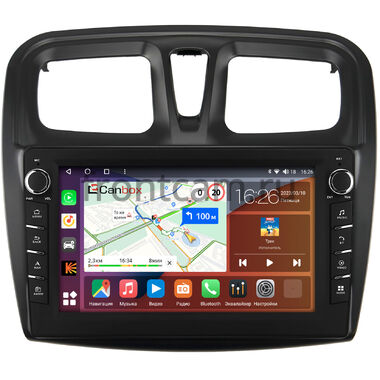 Renault Logan 2, Sandero 2 (Stepway) 2012-2022 (10 дюймов) Canbox H-Line 7836-1090 на Android 10 (4G-SIM, 4/32, DSP, QLed) С крутилками