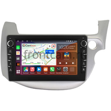 Honda Fit 2 2007-2014 (светло-серая) Canbox H-Line 7837-10-671 на Android 10 (4G-SIM, 4/64, DSP, QLed) С крутилками