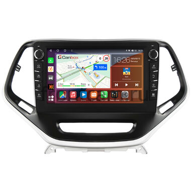 Jeep Cherokee 5 (KL) 2013-2024 Canbox H-Line 7837-10-811 на Android 10 (4G-SIM, 4/64, DSP, QLed) С крутилками