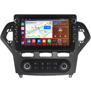 Ford Mondeo 4 2006-2010 Canbox H-Line 7838-10-1380 встроенный климат на Android 10 (4G-SIM, 6/128, DSP, QLed) С крутилками