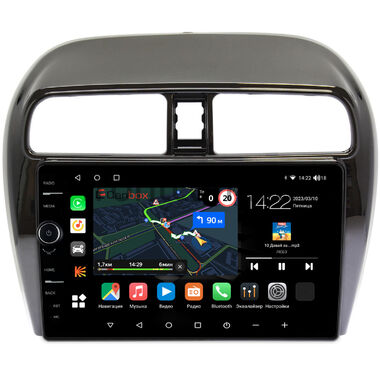 Mitsubishi Mirage 6 (2012-2024) Canbox M-Line 7840-9-129 на Android 10 (4G-SIM, 2/32, DSP, QLed)