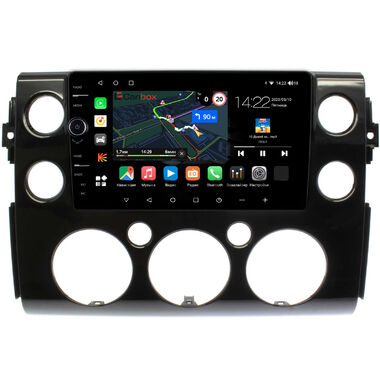 Toyota FJ Cruiser 2006-2022 (черная, глянцевая) Canbox M-Line 7840-9-188 на Android 10 (4G-SIM, 2/32, DSP, QLed)