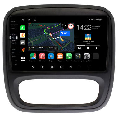 Renault Trafic 3 (2014-2021) Canbox M-Line 7840-9-RE053N на Android 10 (4G-SIM, 2/32, DSP, QLed)