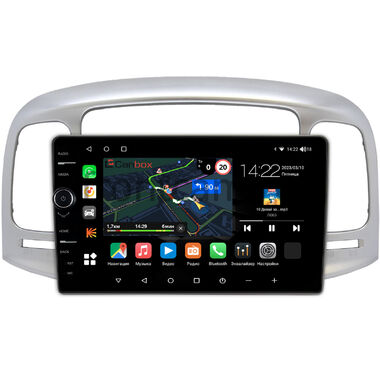 Hyundai Verna (2005-2010) Canbox M-Line 7841-9-069 на Android 10 (4G-SIM, 4/64, DSP, QLed)