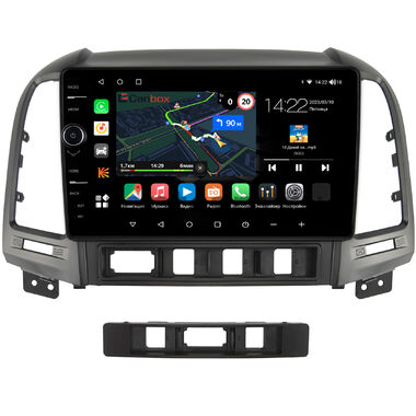 Hyundai Santa Fe 2 (2005-2012) Canbox M-Line 7841-9052 на Android 10 (4G-SIM, 4/64, DSP, QLed)