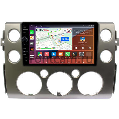Toyota FJ Cruiser 2006-2022 (серебро) Canbox H-Line 7843-9-189 на Android 10 (4G-SIM, 4/64, DSP, QLed)