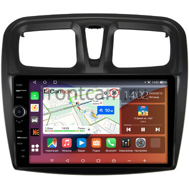 Renault Logan 2, Sandero 2 (Stepway) (2012-2022) (9 дюймов) Canbox H-Line 7843-9-3010 Android 10 (4G-SIM, 4/64, DSP, QLed)