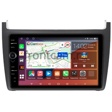 Volkswagen Polo 5 2009-2020 (матовая) Canbox H-Line 7843-9091 на Android 10 (4G-SIM, 4/64, DSP, QLed)