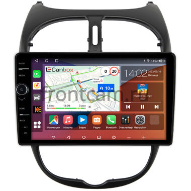 Peugeot 206 1998-2012 Canbox H-Line 7843-9117 Android 10 (4G-SIM, 4/64, DSP, QLed)