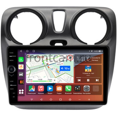 Renault Dokker 2012-2021 Canbox H-Line 7844-9-2819 на Android 10 (4G-SIM, 6/128, DSP, QLed)