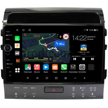 Toyota Land Cruiser 200 2007-2009 для авто с Navi (тип С) Canbox M-Line 7850-10-1201 на Android 10 (4G-SIM, 2/32, DSP, QLed)