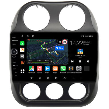 Jeep Compass, Liberty (Patriot) (2009-2016) Canbox M-Line 7851-10-810 на Android 10 (4G-SIM, 4/64, DSP, QLed)