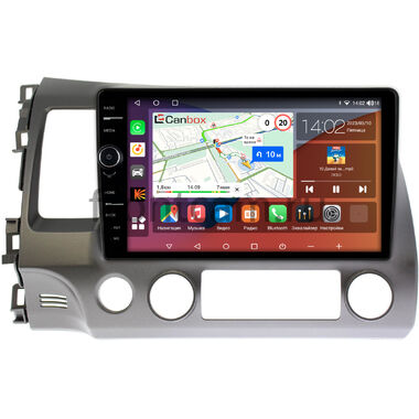 Honda Civic 8 4D 2005-2012 (левый руль, седан) Canbox H-Line 7852-10-063 на Android 10 (4G-SIM, 4/32, DSP, QLed)