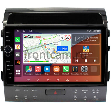 Toyota Land Cruiser 200 2007-2009 для авто с Navi (тип С) Canbox H-Line 7852-10-1201 на Android 10 (4G-SIM, 4/32, DSP, QLed)