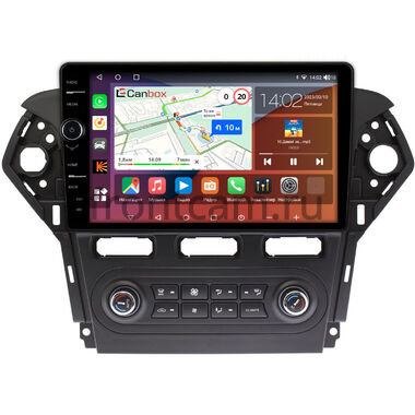 Ford Mondeo 4 2010-2014 (черная) Canbox H-Line 7852-1018 встроенный климат на Android 10 (4G-SIM, 4/32, DSP, QLed)