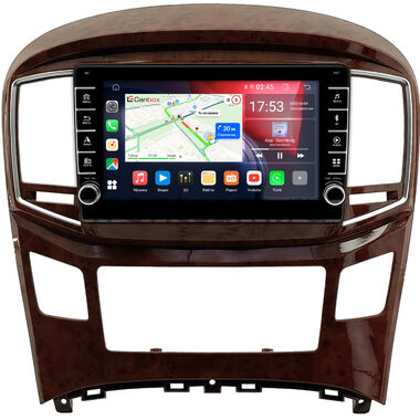 Hyundai Grand Starex, H1 2 2007-2015 (глянцевая, цвет под дерево) Canbox BGT9-0579 2/32 на Android 10 (IPS, DSP, CarPlay)