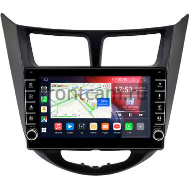 Hyundai Solaris, Accent 4 2010-2019 (черная, матовая) Canbox BGT9-2093 2/32 на Android 10 (IPS, DSP, CarPlay)