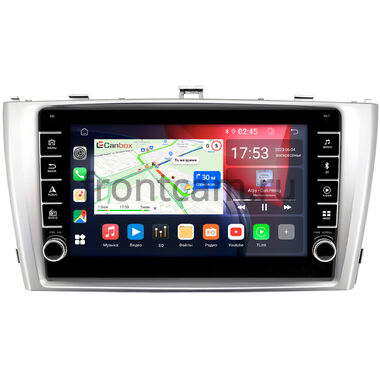 Toyota Avensis 3 2008-2015 (серебро) Canbox BGT9-3018 2/32 на Android 10 (IPS, DSP, CarPlay)