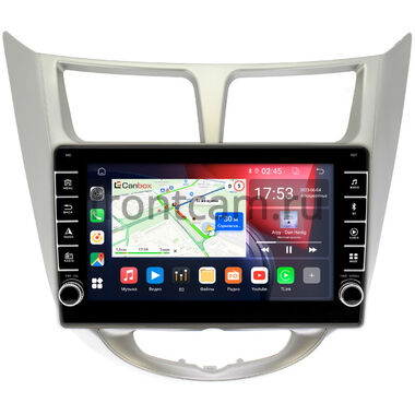 Hyundai Solaris, Accent 4 2010-2019 (серебро) Canbox BGT9-9270 2/32 Android 10 (IPS, DSP, CarPlay)