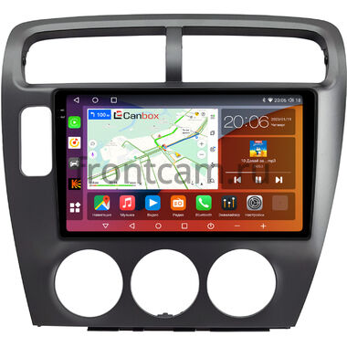Honda Civic 7 2000-2006 (для авто с кондицыонером, левый руль, серая) Canbox EVO 2K 5833-9-1483 на Android 14 (4G-SIM, 16/512, DSP, QLed, AI, 360)
