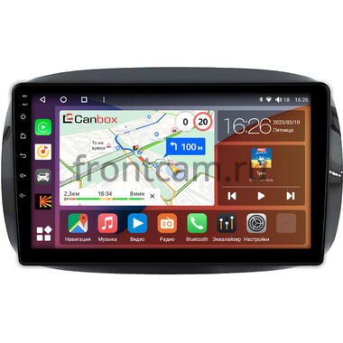 Smart Fortwo 3, Forfour 2 2014-2024 (для авто с цветным экраном) Canbox EVO 5810-9-0637 на Android 14 (4G-SIM, 4/64, DSP, QLed, AI, 360)