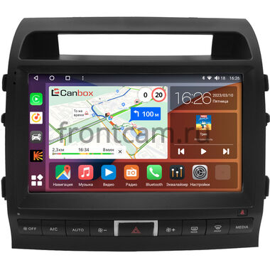 Toyota Land Cruiser 200 2007-2009 (Тип C, матовая) Canbox EVO 5812-10-0939 на Android 14 (4G-SIM, 4/64, DSP, QLed, AI, 360)