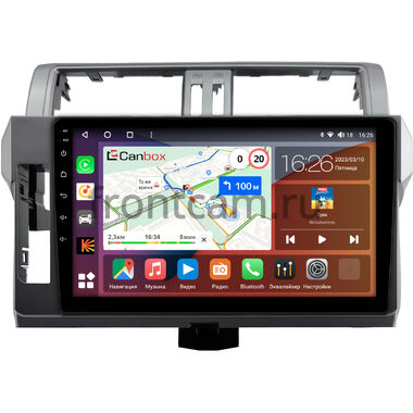 Toyota Land Cruiser Prado 150 2013-2017 (Тип 3) Canbox EVO 5813-10-0615 на Android 14 (4G-SIM, 6/128, DSP, QLed, AI, 360)