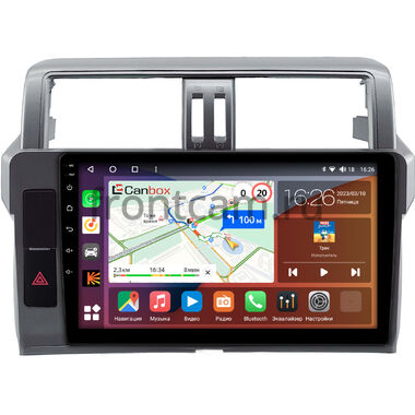 Toyota Land Cruiser Prado 150 2013-2017 (Тип 2) Canbox EVO 5813-1051 на Android 14 (4G-SIM, 6/128, DSP, QLed, AI, 360)