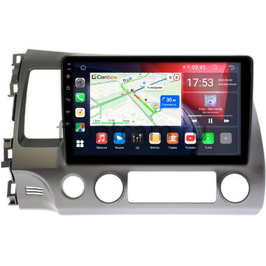 Honda Civic 8 4D 2005-2012 (левый руль, седан) Canbox GT10-063 2/32 на Android 10 (IPS, DSP, CarPlay)