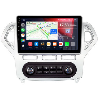 Ford Mondeo 4 2006-2010 (серебро) Canbox RS10-1016 встроенный климат 1.5/32 на Android 10 (IPS, DSP, CarPlay)